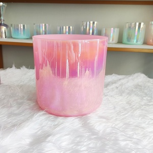 Q're ขายส่งขันคริสตัลใสสำหรับทำสัณฐานะเสียง 432Hz/440Hz ขนาด 5.25-8.75 นิ้ว เครื่องดนตรีบำบัดเสียงสำหรับการทำสมาธิและอาบน้ำเสียงด้วยควอตซ์ - Product Image 3