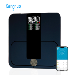 Báscula de baño inteligente con Bluetooth, pantalla grande premium de vidrio templado, báscula digital electrónica para medir el peso corporal y el IMC. - Product Image 1