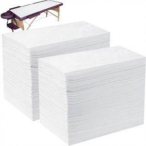 Paquete de 60 Sábanas Planas Desechables de SMS, No Tejidas, Transpirables, Suaves, 200 Hilos, Grado A, para Spa, Salón de Belleza, Hospital - Product Image 1