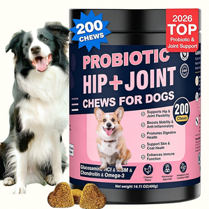 Glucosamine Chondroïtine MSM Home Pet <span class=keywords><strong>Essentials</strong></span> – Complément 2-en-1 Probiotique pour le Soutien Articulaire – Cliniquement Prouvé – 200 Bouchées Croquantes - Product Image 6