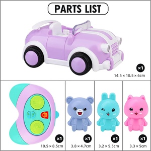 My First Mini RC Cars for Kids Cartoon Remote Control Car Toy with Light & Music Toddler Doll Car Cabriolet - Product Image 5