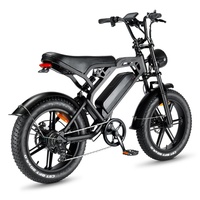 Vélo électrique tout-terrain rétro vintage à suspension intégrale 1000W Power V20, vélo électrique à pneus gras, enduro 50 km/h, vélo gras