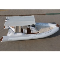 Certifié CE 19ft Sport Hypalon RIB Boat Italie 580 Bateau de pêche à rames