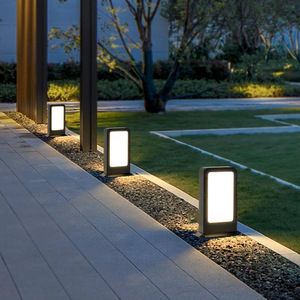 เสาไฟ LED ตกแต่งสวนสำหรับตกแต่งสนามหญ้าทางเดิน E27 IP65กลางแจ้งที่ทันสมัย - Product Image 4