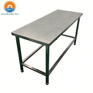 Mesa de Trabajo de Acero Inoxidable para Empacado en Mataderos y Plantas de Procesamiento de Carne, Mesa de Trabajo de Grado Industrial - Product Image 1