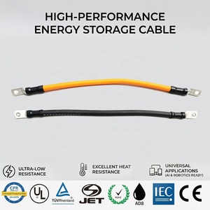 Aangepaste positieve en negatieve waterdichte elektrische batterij-energieopslagkabels met PVC-isolatiemateriaal voor elektronica - Product Image 1