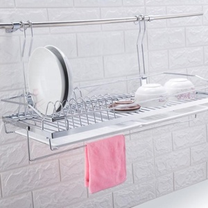<span class=keywords><strong>Scolapiatti</strong></span> da Parete Portatile in <span class=keywords><strong>Acciaio</strong></span> Inox per Uso Domestico - Product Image 1