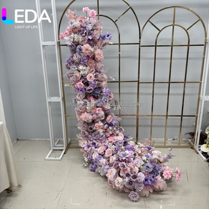 Arreglos Florales de Seda para Pasillos de Boda y Eventos Personalizados LEDA, Decoraciones de Piso de Estilo Moderno - Product Image 5