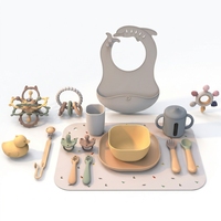 Nouveautés : Produits cadeaux personnalisés pour bébés, vaisselle pour enfants sans BPA, bavoirs, bols, assiettes et cuillères, set d'alimentation en silicone pour bébés