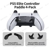 Capuchons de joystick en plastique 10-en-1 pour manette PS5 Edge, avec 6 sticks analogiques interchangeables, 4 pagaies et accessoire D-Pad