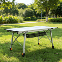 Nouvelle table pliante portable en alliage d'aluminium pour camping et pique-nique, idéale pour l'extérieur, mobilier de loisirs