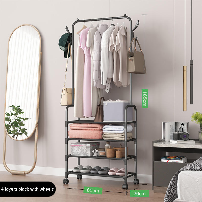 Noir 4 couches avec roues