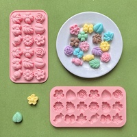 Moule en silicone à motifs floraux, nœuds et autres formes pour la pâtisserie, les gâteaux et le chocolat, compatible avec les aliments