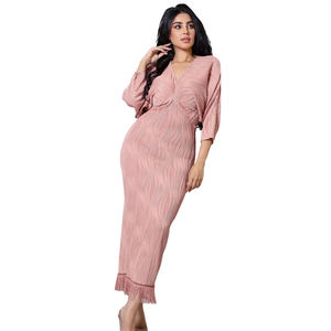 2024 HO estilo Multi ocasión elegante vestido fiesta de cumpleaños Oficina boda invitado <span class=keywords><strong>vestidos</strong></span> largos de noche con borla - Product Image 1