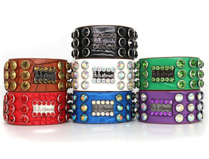 Cinturón de cuero occidental BB <span class=keywords><strong>Simon</strong></span> para mujer, cinturón con remaches de diamantes de imitación, cinturones de cuero Pu para mujer de alta calidad para vestido - Product Image 5