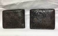 Portefeuille en PU gaufré de haute qualité avec fermeture éclair, 30 couleurs, thème Anime Monkey D. Luffy Attaque du Titan Ninja, idéal comme cadeau promotionnel