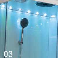 Cabine de douche intelligente autonettoyante antibactérienne pour salle de bain d'hôpital