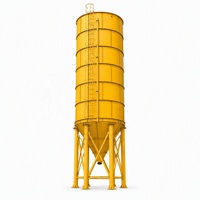 Silo à ciment boulonné 1000T avec dépoussiéreur pour centrale à béton ; Réservoir de stockage en acier de grande capacité 13,5 m