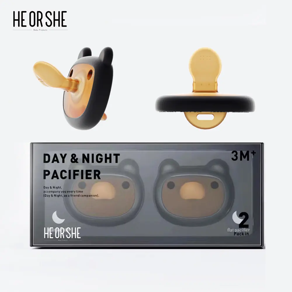 Детская силиконовая соска с ящиком для хранения, для новорожденных, для сна животных, без бисфенола А, Ins Hot, забавная, новорожденная, роскошная, 2 шт. в комплекте