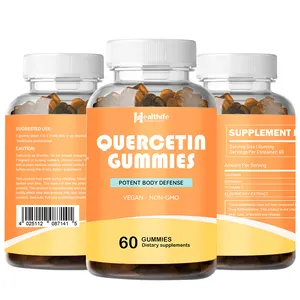 Quercetin Gummies ile Bromelain C vitamini ve çinko ve mürver