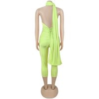 LAGERWARE Zweifarbige Ärmellose Damen-Jumpsuits mit Großem Ring, Figurbetonte Overalls in Übergrößen, Schlanke Party- und Nachtclub-Playsuits S-XXL