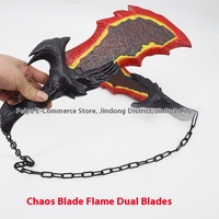 God of War 4 Kratos 'Flame Doppel messer Klinge des Chaos und Leviathan Axe Cosplay Waffe Schaum gemacht Spielzeug Schwerter