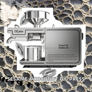 Machine automatique de pressage à chaud d'huile d'arachide / Équipement de pressage à froid et à chaud pour usage domestique 110V/220V Capacité 4-6KG/H - Product Image 2