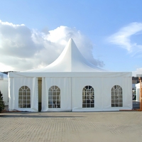 Tentes Foerstine sur Mesure en Alliage d'Aluminium, Tente de Mariage, Tente de Réception, Chapiteau de Luxe à Pignon pour Événements Glamping, 10x20 m