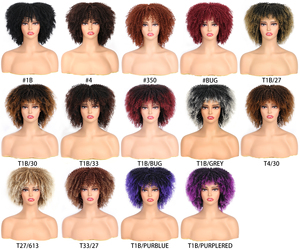 Trenzado sintético Dreadlock Negro Africano Faux Locs <span class=keywords><strong>Diadema</strong></span> Crochet <span class=keywords><strong>Corto</strong></span> Afro Dreadlock Locs Peluca con extremo rizado - Product Image 6