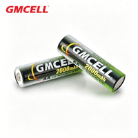 Baterai GMCELL High Performance 2000mAh 1.2v AA Rechargeable Ni-MH untuk Sikat Gigi Elektrik dan Mainan Aplikasi Medis