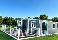 Casa Container Espandibile con 2 Camere da Letto, Prefabbricata e Pieghevole, per Ufficio o Hotel, Soluzione Abitativa Prefabbricata