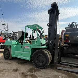 Chariot élévateur diesel japonais d'occasion de 2018 / Chariot élévateur Mitsubishi d'occasion pas cher de 15 tonnes, chariot élévateur de manutention FD150, machine d'entrepôt - Product Image 1