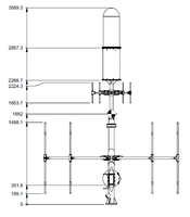 Antena Pencari Arah dan Pemantau 20-6000MHz 5 Saluran Array Antena DF