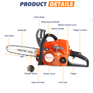 NEOTEC NEW Chainsaw 31.8cc <b>Power</b> <b>Saw</b> Tree Cutter Machine Gasoline Chain With 14inch Bar NS832-14 NEOTEC NEW Chainsaw 32cc <b>Power</b> - Product Image 4