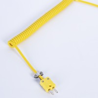 High Accuracy Handheld Thermocouple with Armored Handle and Flexible Sheath Thermocouple for Heating Metal Plate Groove Surfaces