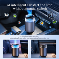 Nouveau diffuseur d'arômes pour voiture 2026, capsule solide anti-fuite, diffuseur de parfum pour voiture avec éclairage ambiant 7 couleurs