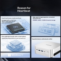 Mini PC Hasee U5S Intel Core Ultra 5 125H 16 Go LPDDR5 512 Go SSD WiFi Windows 11 Neuf en stock Fournisseur direct d'usine