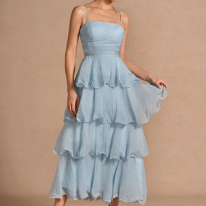 Vestido Maxi Elegante Verde Menta Sin Tirantes para Mujer, con Espalda de Encaje, Silueta en A, Vestido para Fiesta de Verano - Product Image 6