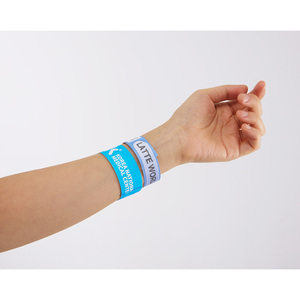 Pulseras ecológicas AnyWristband de TYVEK a todo color, tipo conectado de 19 mm (3/4 pulgadas) para eventos - Product Image 5