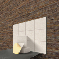 Panneaux acoustiques personnalisés modernes, écologiques, ignifuges, 100 % fibre de polyester, 0,85-1,0 NRC, pour salon, salle de sport, hôtel, modèle 3D