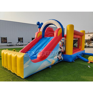 Château <span class=keywords><strong>gonflable</strong></span> pour enfants à thème Minnie Mouse, avec toboggan, pour usage commercial en extérieur - Product Image 5