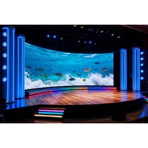 屋内高精細フレキシブルクリエイティブステージディスプレイ画面、湾曲したカスタム<span class=keywords><strong>LED</strong></span>ディスプレイ画面 - Product Image 1