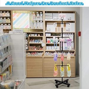 4 Tier <strong>Display</strong> Rack Movable Jewelry <strong>Keychain</strong> <strong>Display</strong> <strong>Stands</strong> for Vendor Events Floor Rack for Store <strong>Display</strong> - Product Image 4