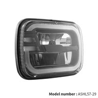 Phares LED 5x7 avec démarrage dynamique, DRL blanc, clignotant ambre, phares à faisceau scellé pour Jeep Cherokee XJ Wrangler YJ Truck