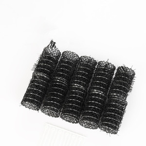 Vente en gros <span class=keywords><strong>de</strong></span> filets bigoudis bigoudis outils <span class=keywords><strong>de</strong></span> modelage personnalisation outils <span class=keywords><strong>de</strong></span> coiffure bigoudi noir filets faits - Product Image 3