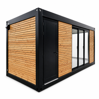 Maisonnette préfabriquée durable, unité d'habitation complémentaire modulaire en conteneur, maisonnette portable pour jardin, mini-maison amovible, hôtel pod, atelier