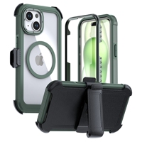 Coque de protection intégrale antichoc robuste et résistante pour iPhone 14 Plus avec aimant