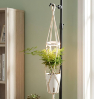 Kit de micro-jardin d'intérieur pour la décoration de la maison, jardinière suspendue tout-en-un avec système d'arrosage automatique, lumière de croissance et minuterie intelligente 8/16H
