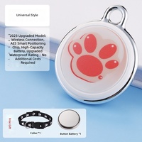 Traceur GPS intelligent pour animaux de compagnie, anti-perte pour chat et chien, mini localisateur avec système de positionnement global double, dispositif de suivi en temps réel