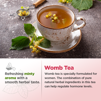 Tisane pour la fertilité féminine Chinaherbs Private Label, à base de plantes, végane, framboise, gingembre, menthe verte, ashwagandha, bien-être hormonal